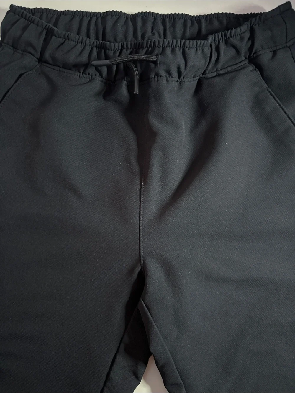 Old Navy Boys (L) Black Elastic Waist Drawstring Water Resistant Joggers.